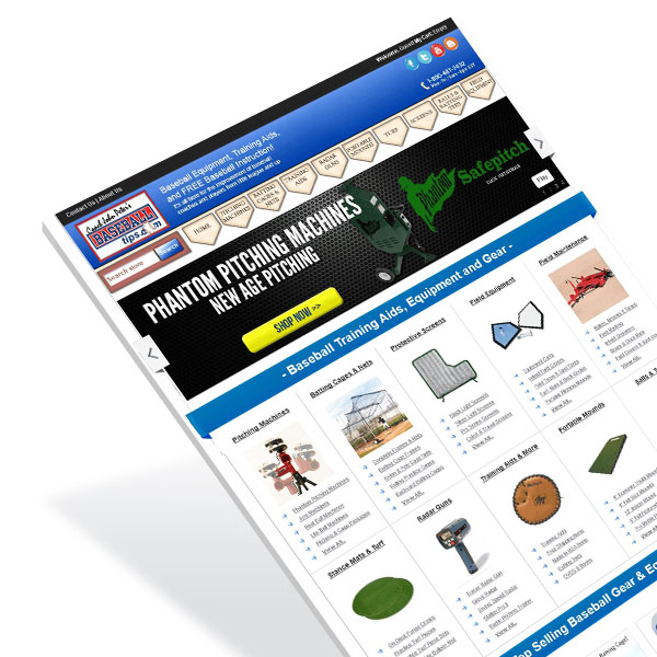 Sporting Goods Website Design