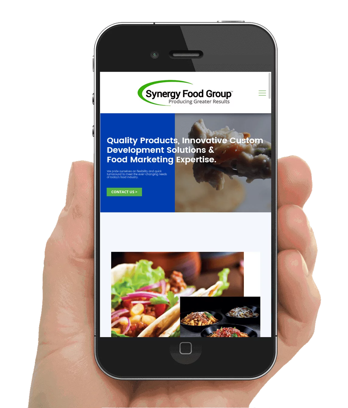 Upstate South Carolina Food Service Web Design
