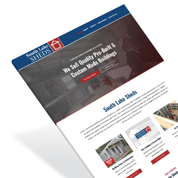 Shed Company Web Design