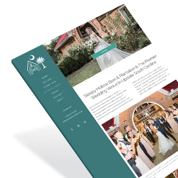 Wedding Venue Web Design in South Carolina