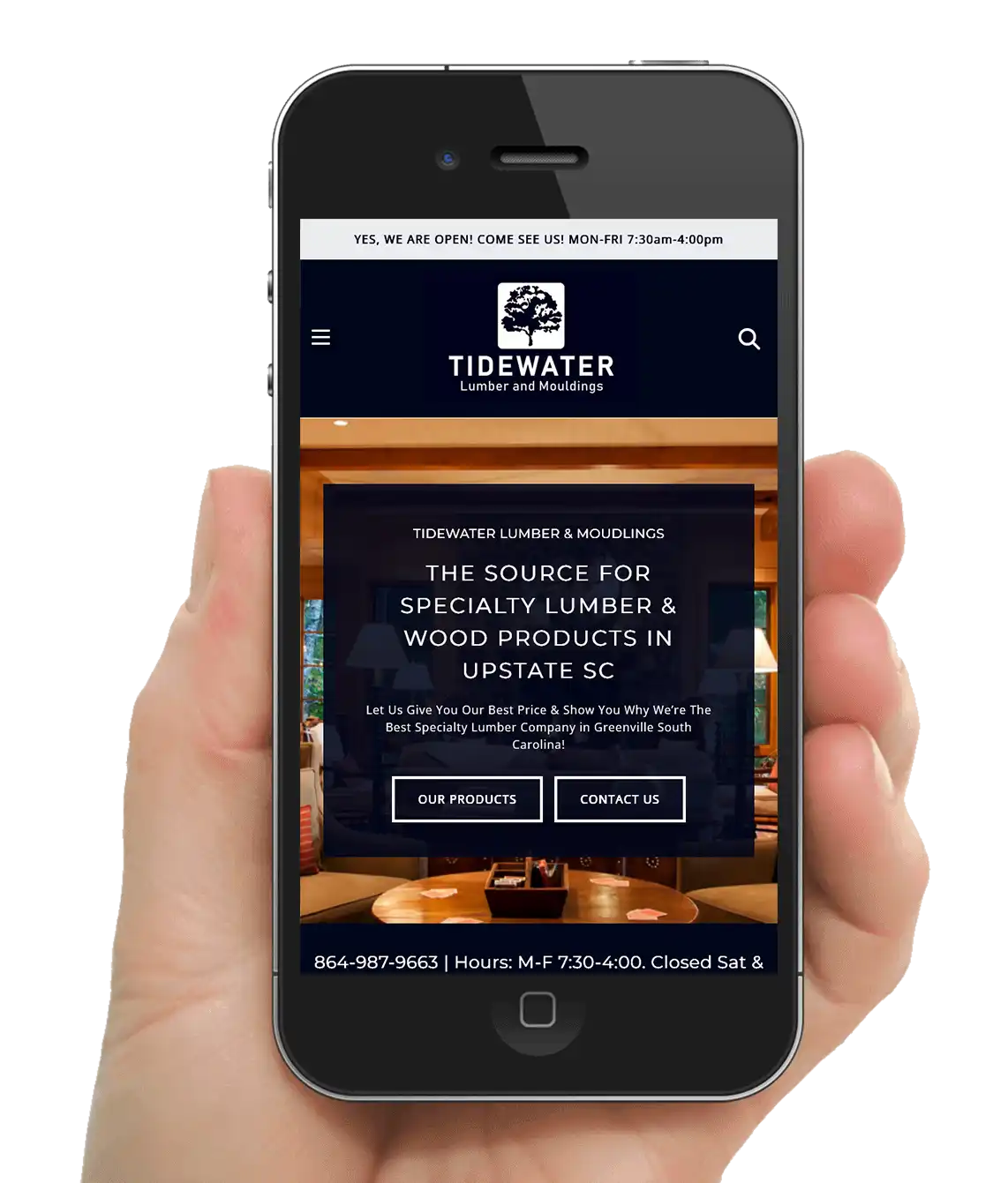 Tidewater Lumber Website Greenville SC
