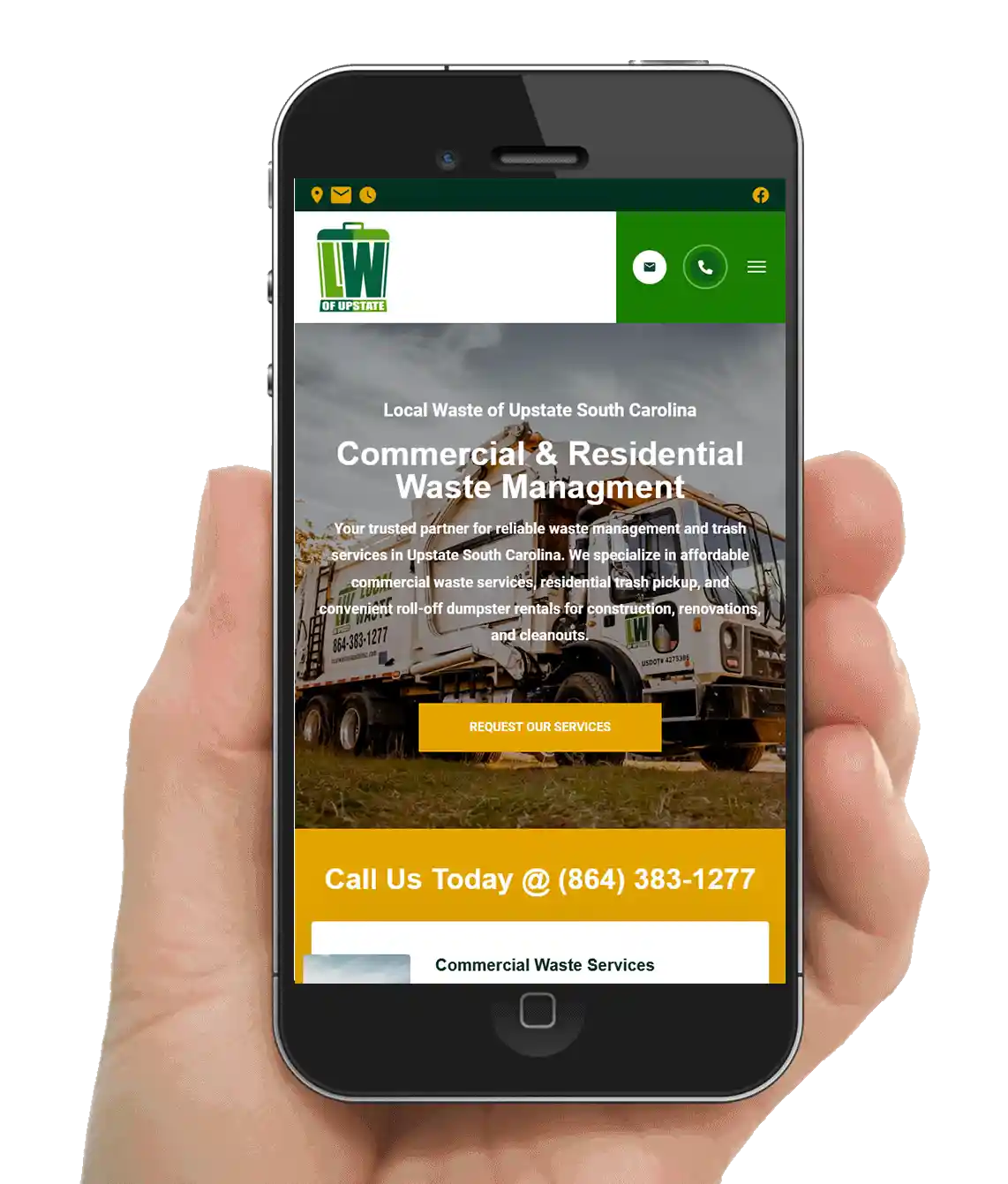 Local Waste Management Company Web Design