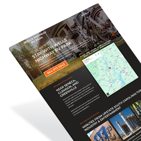 Wells Highway Seneca South Carolina Web Design